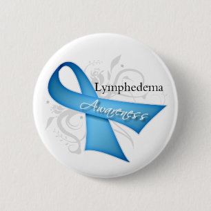 Lymphedema Bewustheid Ronde Button 5,7 Cm