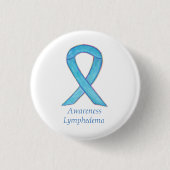 Lymphedema Bewustmakingslint Aangepaste foto Ronde Button 3,2 Cm (Voorkant)