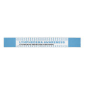 Lymphedema Bewustzijnspatroon Grosgrain Lint (Voorkant)