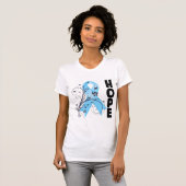 Lymphedema Floral Hope Ribbon T-shirt (Voorkant volledig)