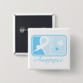 Lymphedema Hope Awareness Tegel Vierkante Button 5,1 Cm (Voorkant /achterkant)
