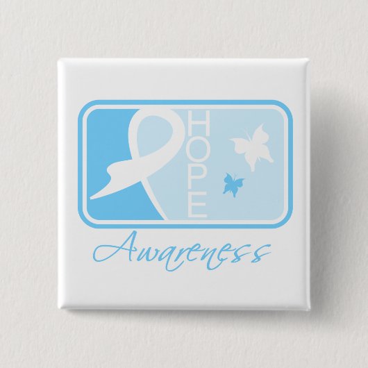 Lymphedema Hope Awareness Tegel Vierkante Button 5,1 Cm (Voorkant)