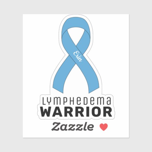 Lymphedema Warrior Vinyl Sticker (Vel)