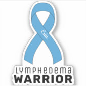 Lymphedema Warrior Vinyl Sticker (Voorkant)