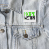 Lymphoma Awareness Hope speelt Vierkante Button 5,1 Cm (In situ)
