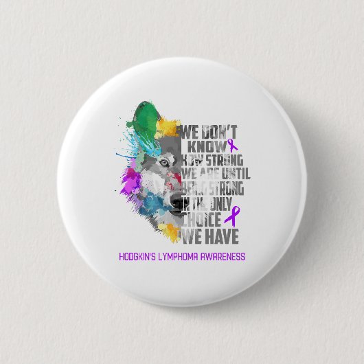 Lymphoma Awareness Ribbon Support Gifts Ronde Button 5,7 Cm (Voorkant)