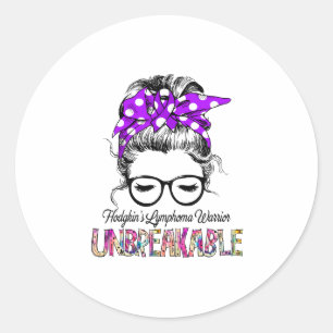 Lymphoma Awareness Ribbon Support Gifts Ronde Sticker