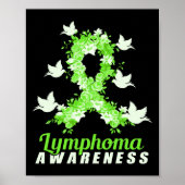Lymphoma Awareness Support Birds Poster (Voorkant)