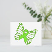 Lymphoma Butterfly Briefkaart (Staand voorkant)
