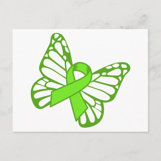 Lymphoma Butterfly Briefkaart (Voorkant)