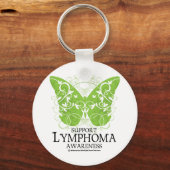 Lymphoma Butterfly Sleutelhanger (Voorkant)