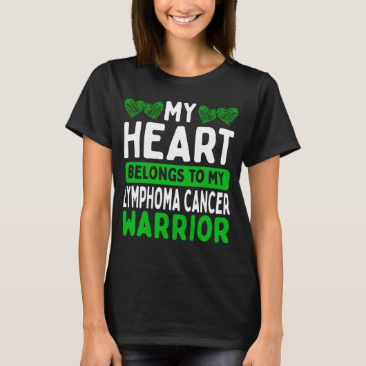 Lymphoma Cancer Awareness Lymphoma Cancer Warrior T-shirt (Voorkant)