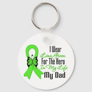 Lymphoma Cancer Ribbon My Hero Mijn vader Sleutelhanger