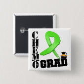 Lymphoma Chemo Afstudeerder Vierkante Button 5,1 Cm (Voorkant /achterkant)