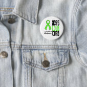 Lymphoma Hope Love Cure Ribbon Ronde Button 5,7 Cm (In situ)