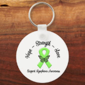 Lymphoma Hope Love & Sterke Sleutelhanger (Voorkant)