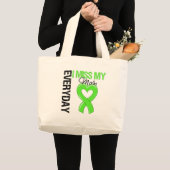 Lymphoma Ik mis elke dag mijn moeder Grote Tote Bag (Voorkant (product))