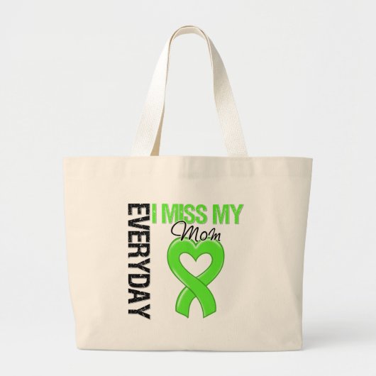 Lymphoma Ik mis elke dag mijn moeder Grote Tote Bag (Voorkant)