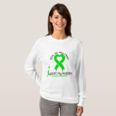 LYMPHOMA Ik steun mijn man T-shirt (Voorkant volledig)