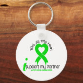 LYMPHOMA Ik steun Mijn Partner Sleutelhanger (Voorkant)