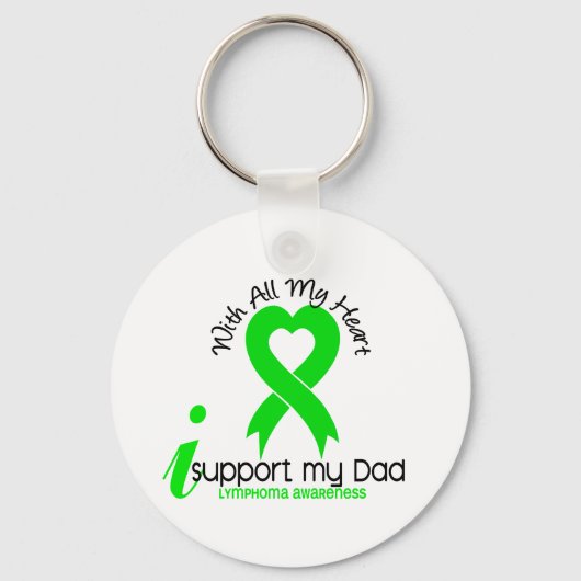 LYMPHOMA Ik steun mijn vader Sleutelhanger (Voorkant)