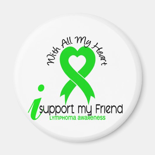 LYMPHOMA Ik steun mijn vriend Magneet (Voorkant)