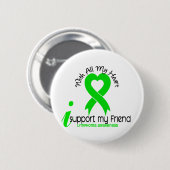 LYMPHOMA Ik steun mijn vriend Ronde Button 5,7 Cm (Voorkant /achterkant)