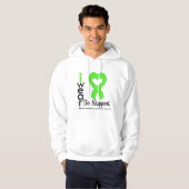 Lymphoma Lime Green Non Hodgkins Support Hoodie (Voorkant volledig)