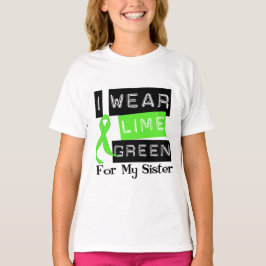 Lymphoma Lime Green Ribbon Sister T-shirt
