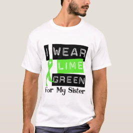 Lymphoma Lime Green Ribbon Sister T-shirt
