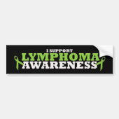 Lymphoma Lime Green Support Ribbon Bumpersticker (Voorkant)