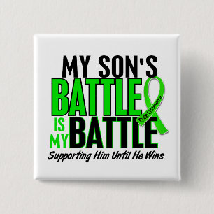 Lymphoma mijn strijd tegen 1 zoon vierkante button 5,1 cm
