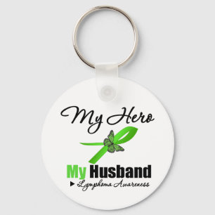Lymphoma My Hero My Husband Sleutelhanger