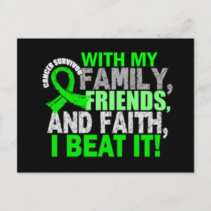 Lymphoma Survivor Family Friends Faith Briefkaart