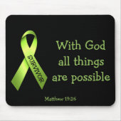 Lymphoma Survivor Mousepad Muismat (Voorkant)