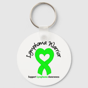 Lymphoma Warrior Heart Sleutelhanger