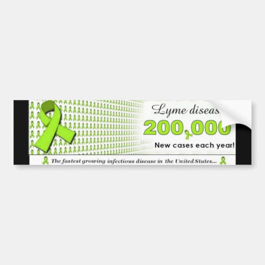 Lymziekte - 200.000 nieuwe hoesjes per jaar! bumpersticker (Voorkant)