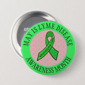 Lymziekte Bewustmaking Maand Button (Voorkant /achterkant)