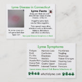 Lymziekte bij Kaarten met Connecticut-informatie Visitekaartje (Voorkant / Achterkant)