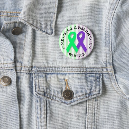 Lymziekte en fibromyalgie Survivor Button (In situ)