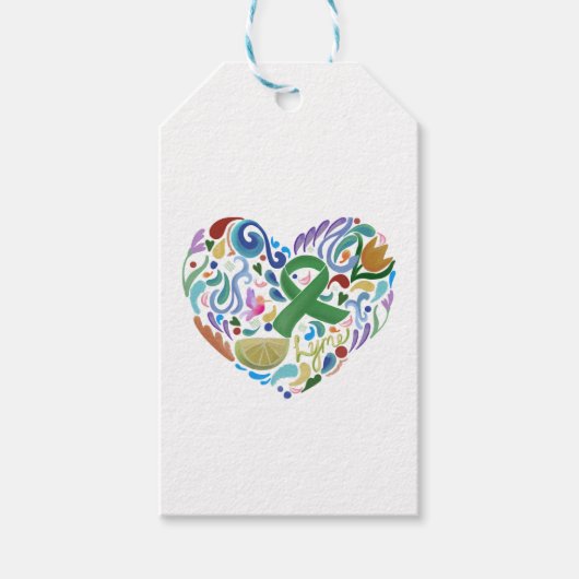 "Lymziekte" Gift Label, ondersteuning, bewustwordi Cadeaulabel (Voorkant)