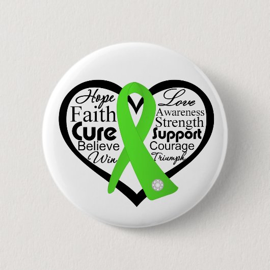 Lymziekte Harde ribbon Collage Ronde Button 5,7 Cm (Voorkant)