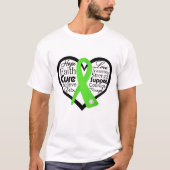 Lymziekte Harde ribbon Collage T-shirt (Voorkant)