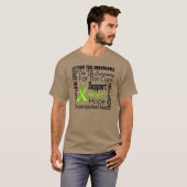 Lymziekte Ik Draag Lime Green Ribbon Tribute T-shirt (Voorkant volledig)