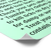 Lymziekte-preventie Onderwijs Poster (Hoek)