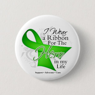 Lymziekte Ribbon Hero in mijn leven Ronde Button 5,7 Cm