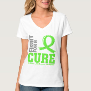 Lymziekte vecht om een crème t-shirt