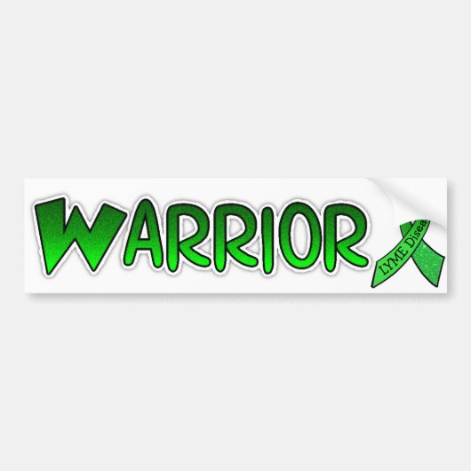Lymziekte Warrior-bewustzijnslint bumper Bumpersticker (Voorkant)