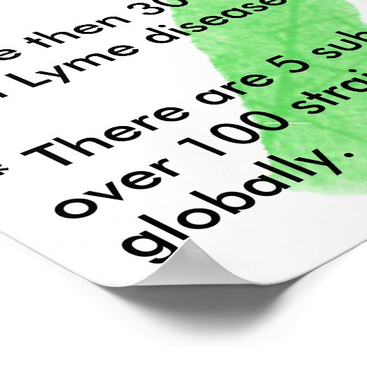 Lymziekte werkt in het onderwijs Poster (Hoek)