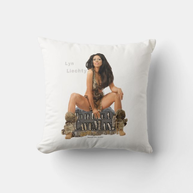Lyn Liechty Caveman Pillow Kussen (Voorkant)